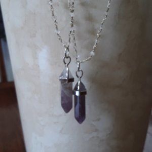 amethyst pendant necklace